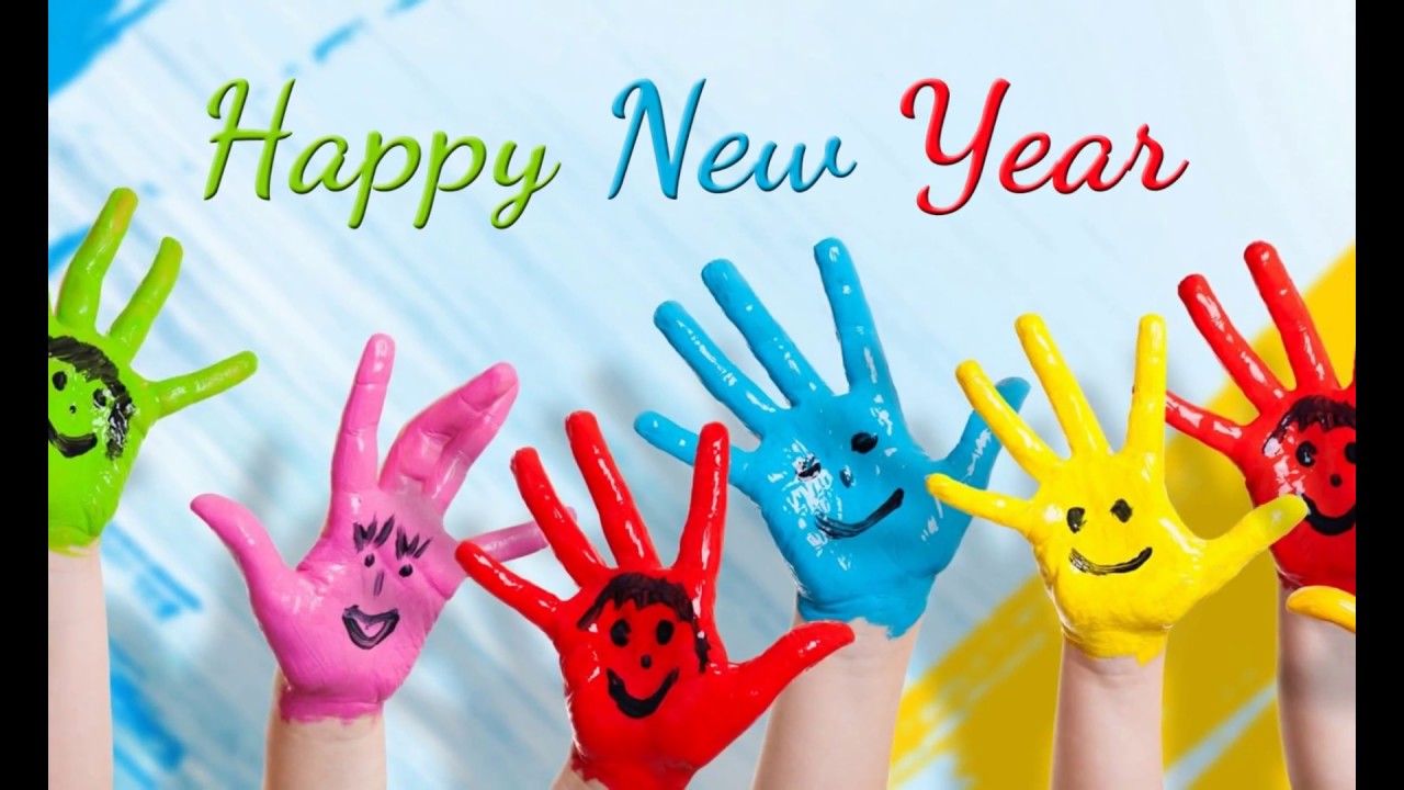 neujahr 3d tapete,hand,schriftart,geste,glücklich,gib mir fünf