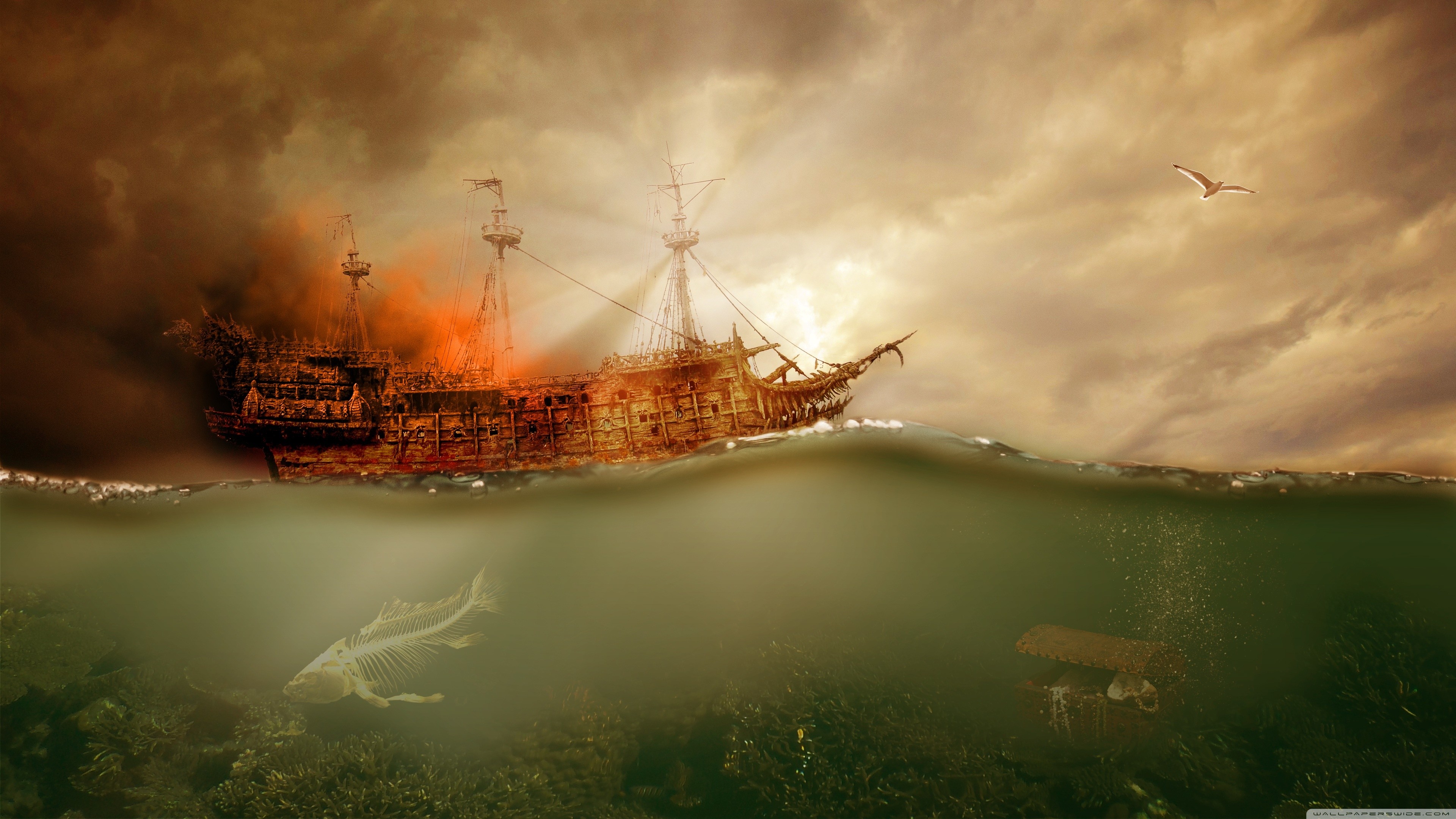 black pearl ship hd wallpaper,vehicle,ship,sky,watercraft,strategy video game