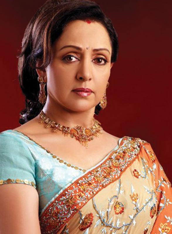 hema malini hd wallpaper,hair,hairstyle,jewellery,sari,peach