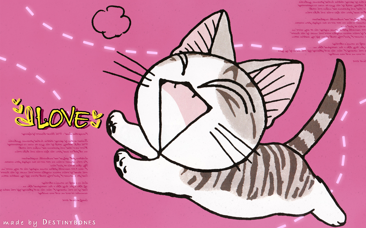 chi's sweet home wallpaper,cat,pink,felidae,whiskers,small to medium sized cats