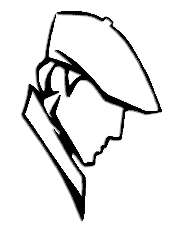 ラソールのロゴの壁紙,白い,線画,黒と白,ヘッドギア,口