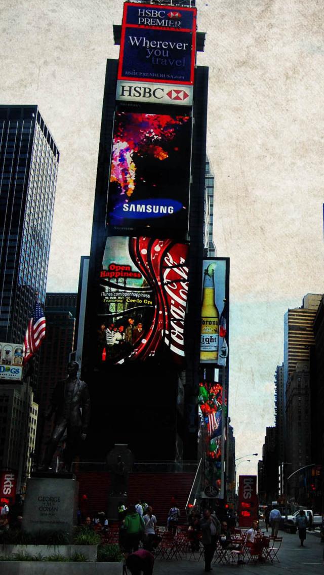 times square fondo de pantalla iphone,publicidad,área metropolitana,señalización electrónica,mostrar anuncio,ciudad