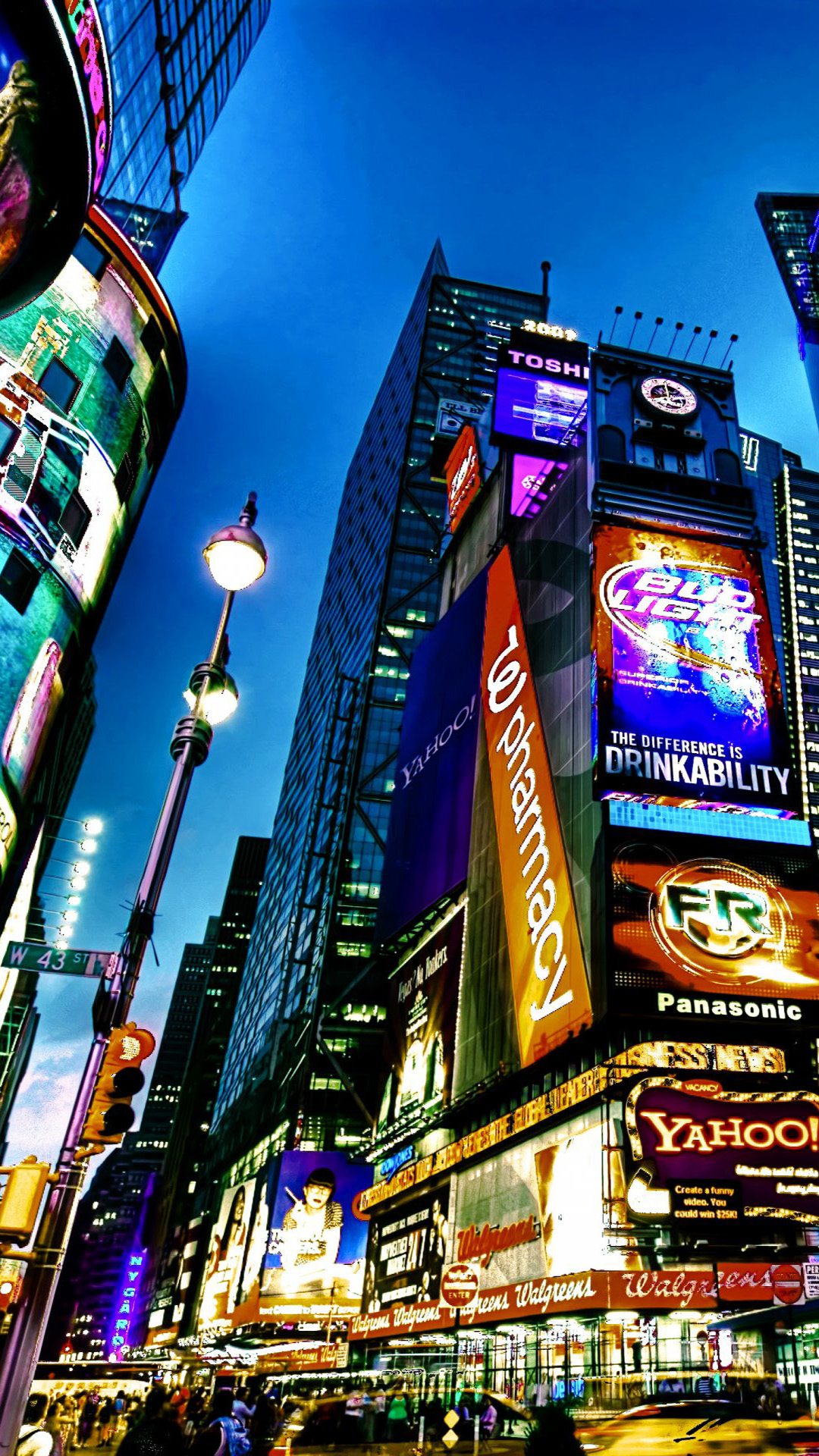 타임 스퀘어 배경 아이폰,수도권,시티,광고하는,건물,디스플레이 광고