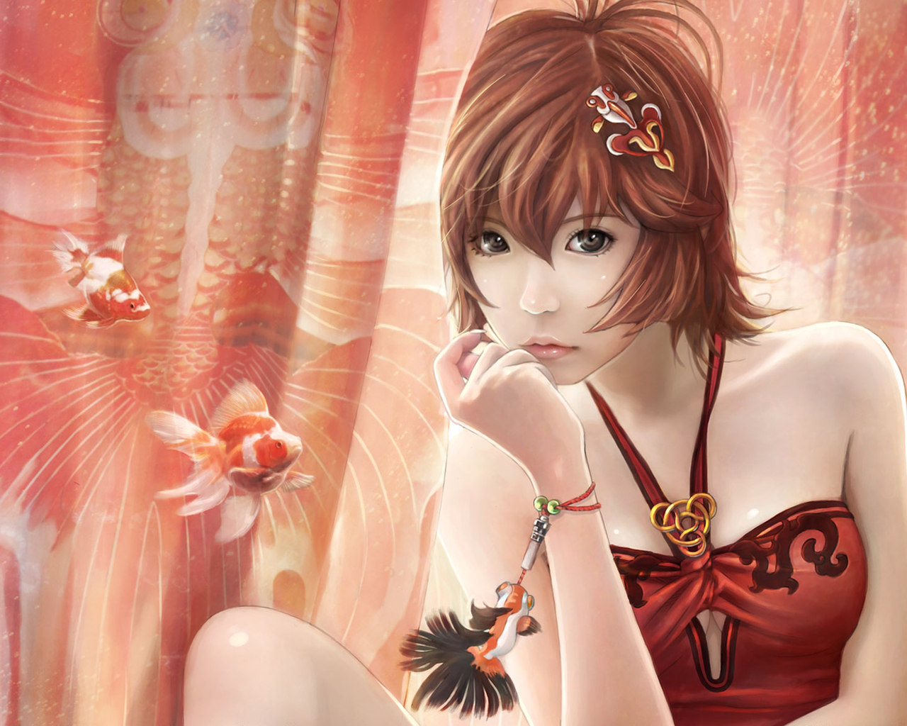 wallpaper reog ponorogo,cg artwork,beauty,pink,cartoon,brown hair