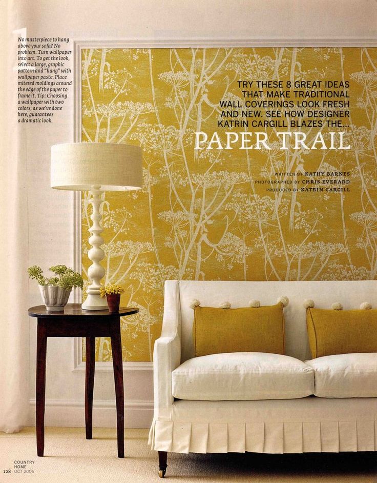 framed wallpaper art,yellow,wall,wallpaper,room,interior design