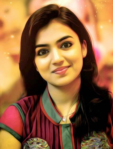 nazriya nazim photos hd wallpapers,smile,portrait,black hair,fawn