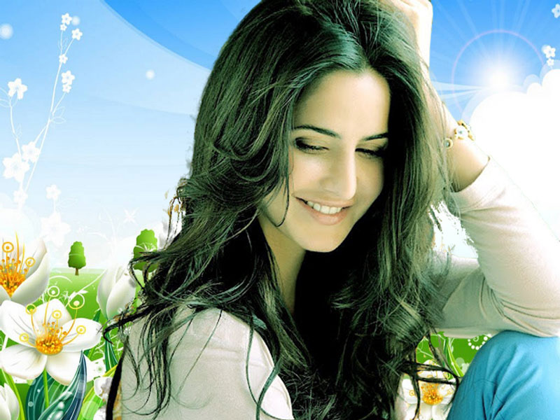 katrina kaif download di sfondi hd live,capelli,verde,bellezza,acconciatura,sorridi