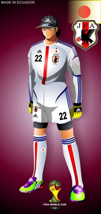 super campeones wallpaper,kleidung,karikatur,jersey,sportbekleidung,action figur