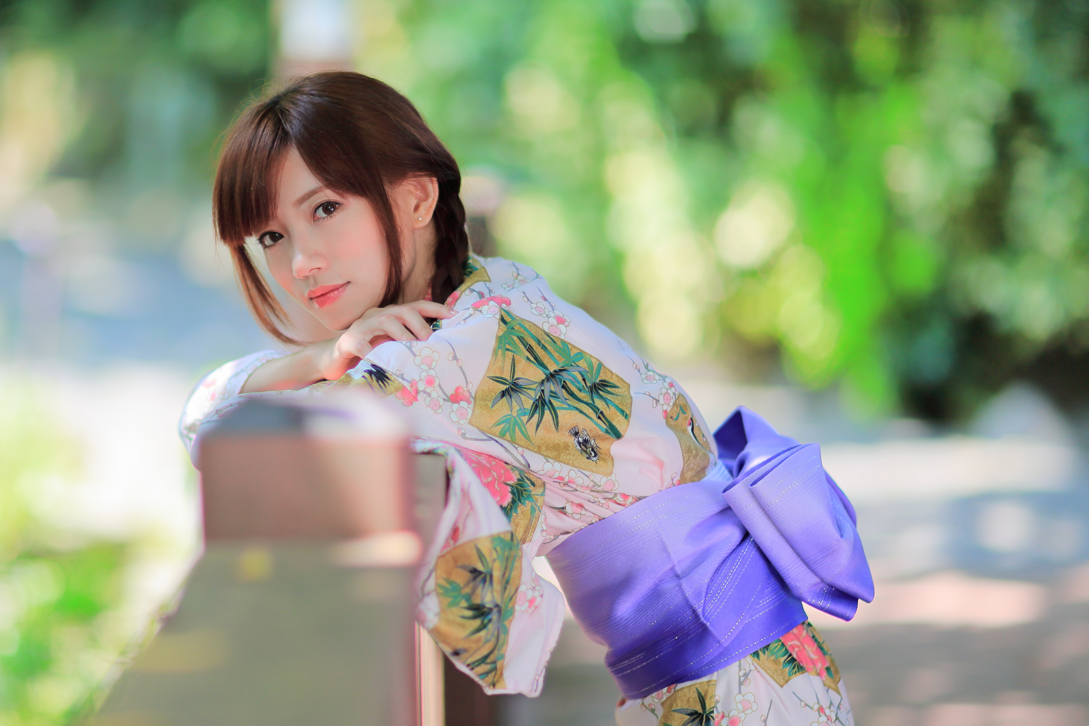japanisches mädchen hd wallpaper,schönheit,kostüm,frühling,hime cut,kimono