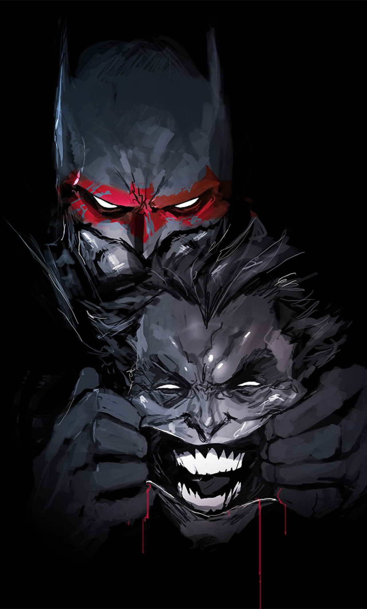 wallpaper de joker,batman,fictional character,demon,supervillain,superhero
