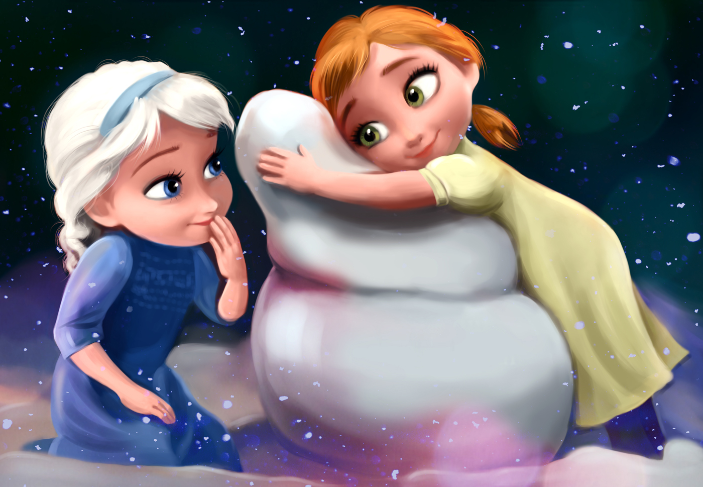 elsa and anna wallpapers,animated cartoon,cartoon,illustration,animation,fictional character