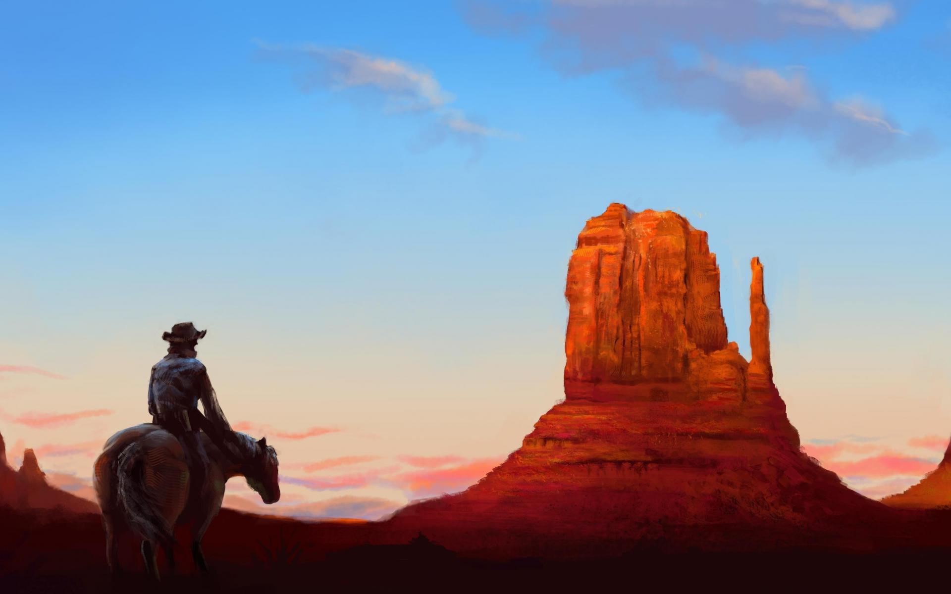 west wallpaper hd,cielo,butte,rock,caballo,nube