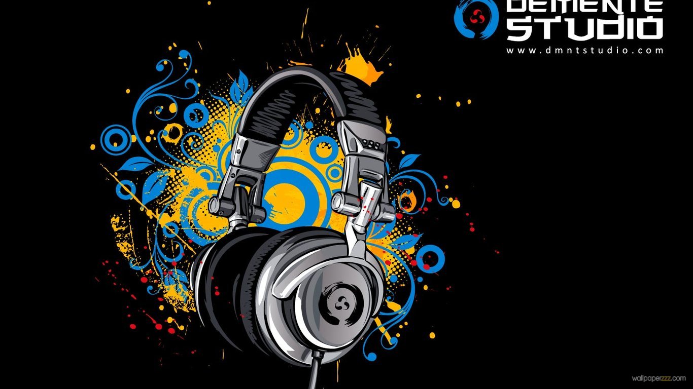 wallpapers hd musica,headphones,audio equipment,graphic design,gadget,technology