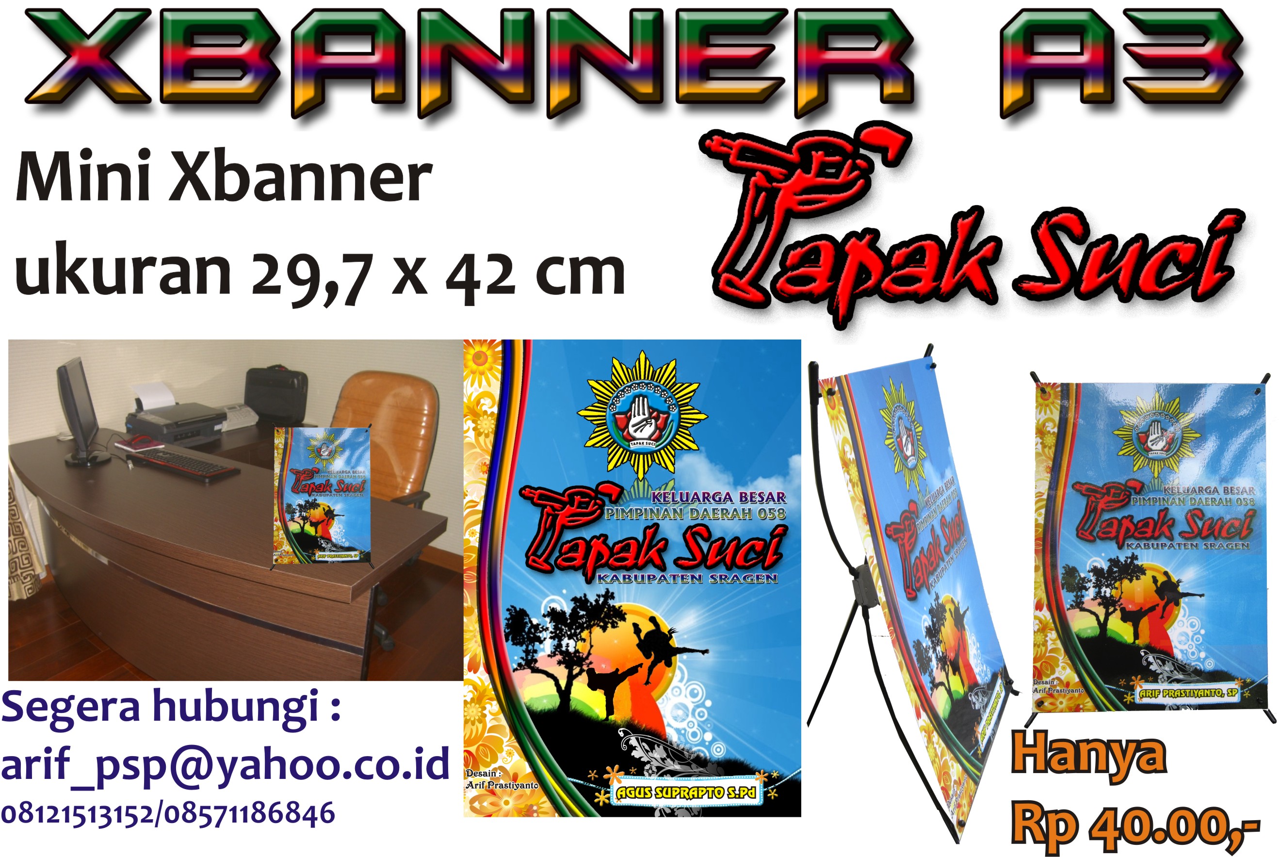 tapete tapak suci,werbung,flyer