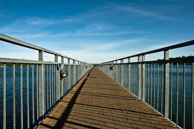 fondo de pantalla jalan raya,puente,cielo,azul,paseo marítimo,muelle