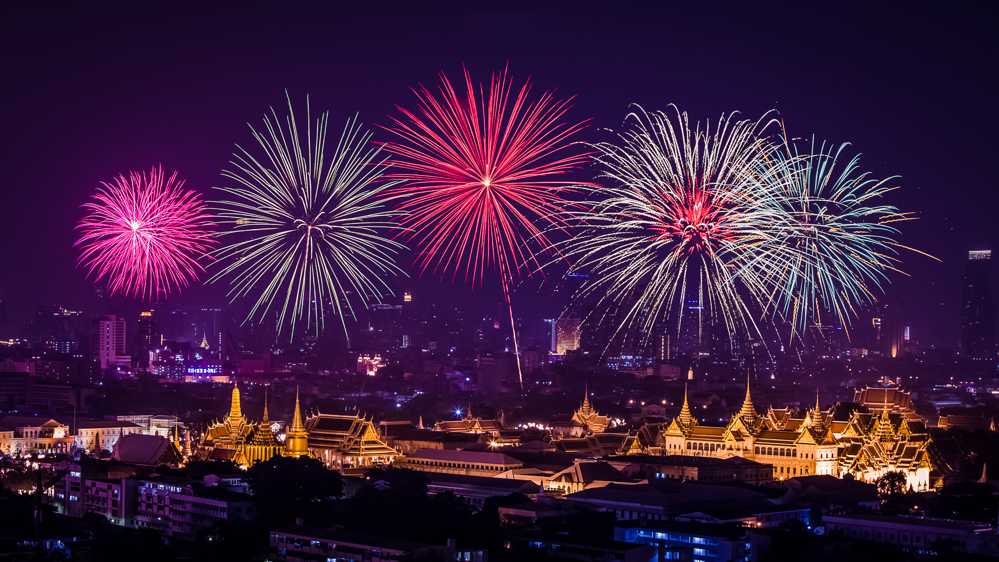 新年の壁紙,花火,元旦,空,自然,夜