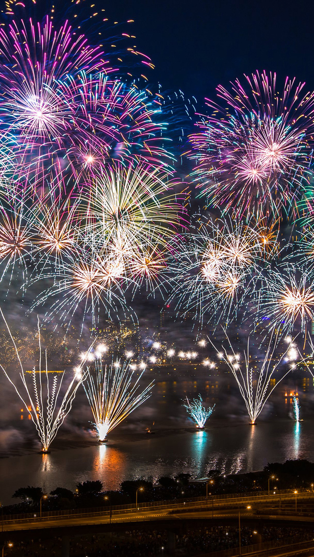 carta da parati di capodanno,fuochi d'artificio,natura,fotografia,cielo,notte