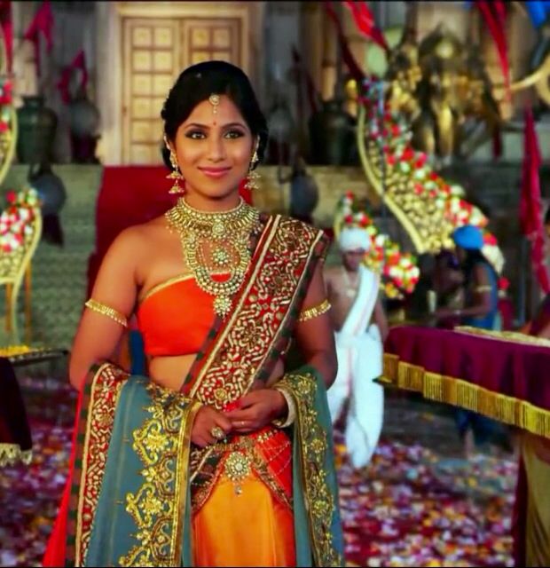 mahabharat star plus hd wallpaper,sari,maroon,yellow,tradition,jewellery