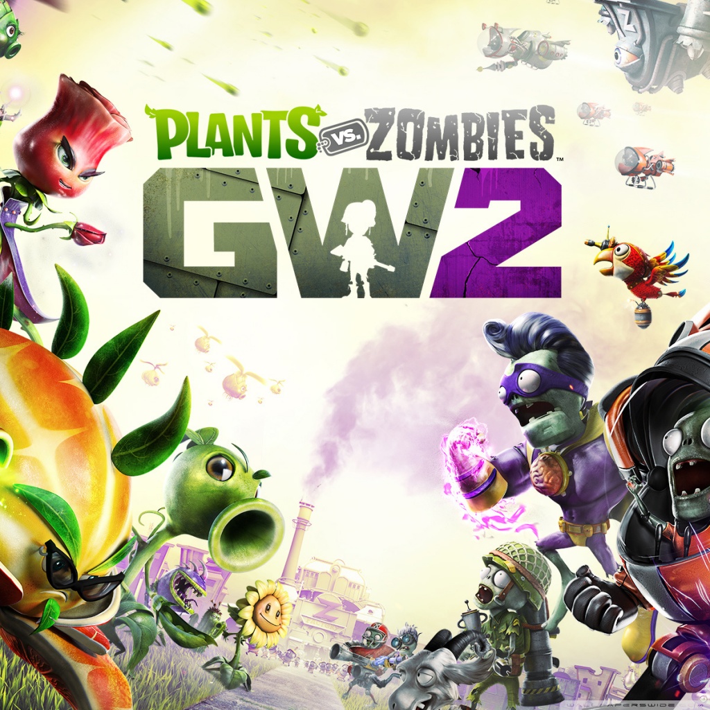 pvz gw2 wallpaper,fictional character,games,graphic design,action adventure game,fiction