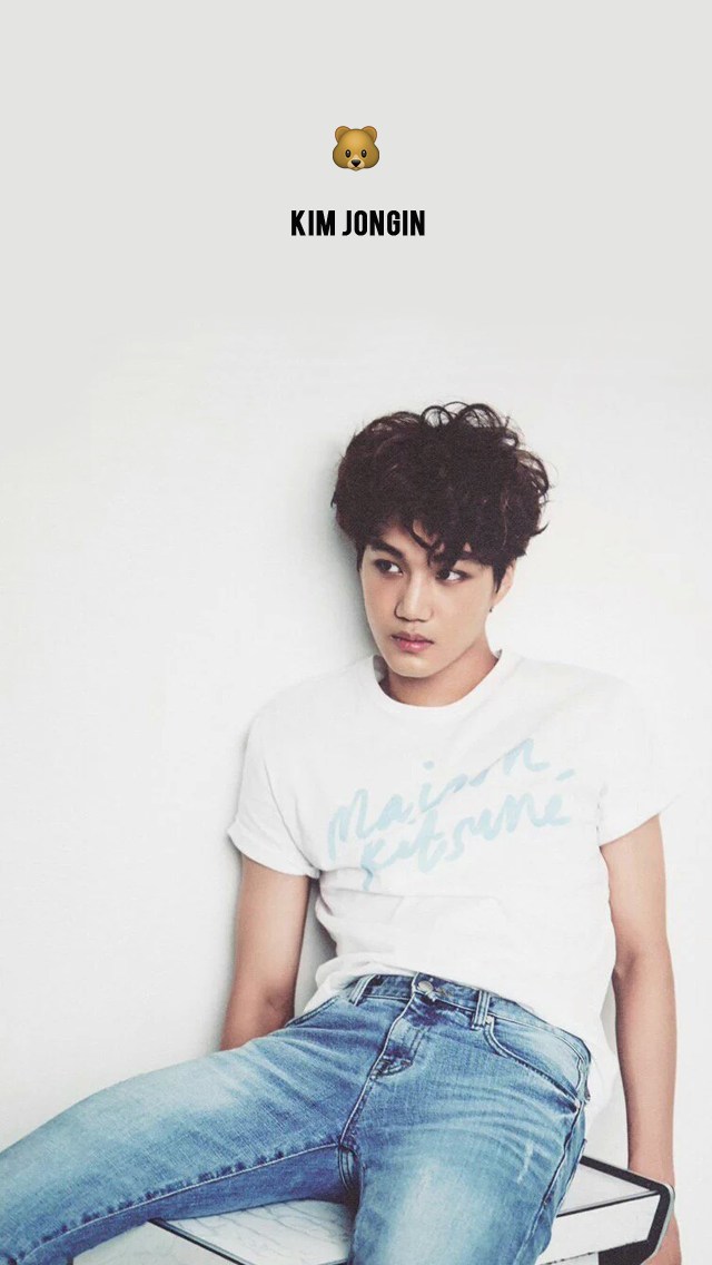 fond d'écran kim jongin,cheveux,blanc,coiffure,cool,front