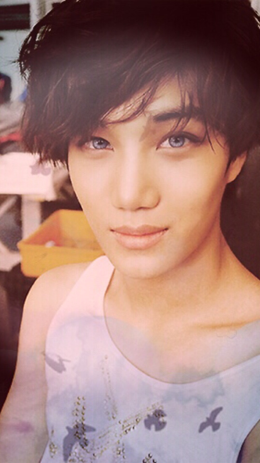 kim jongin wallpaper,hair,face,eyebrow,forehead,hairstyle