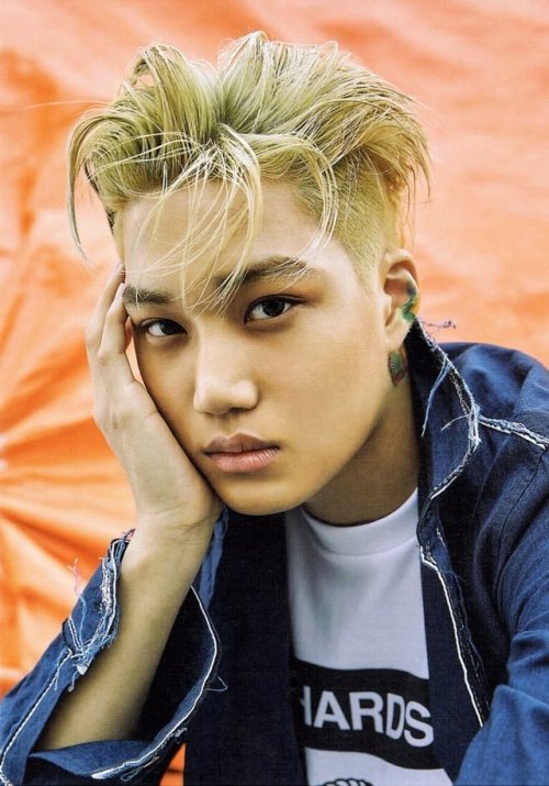 kim jongin wallpaper,hair,face,forehead,hairstyle,blond