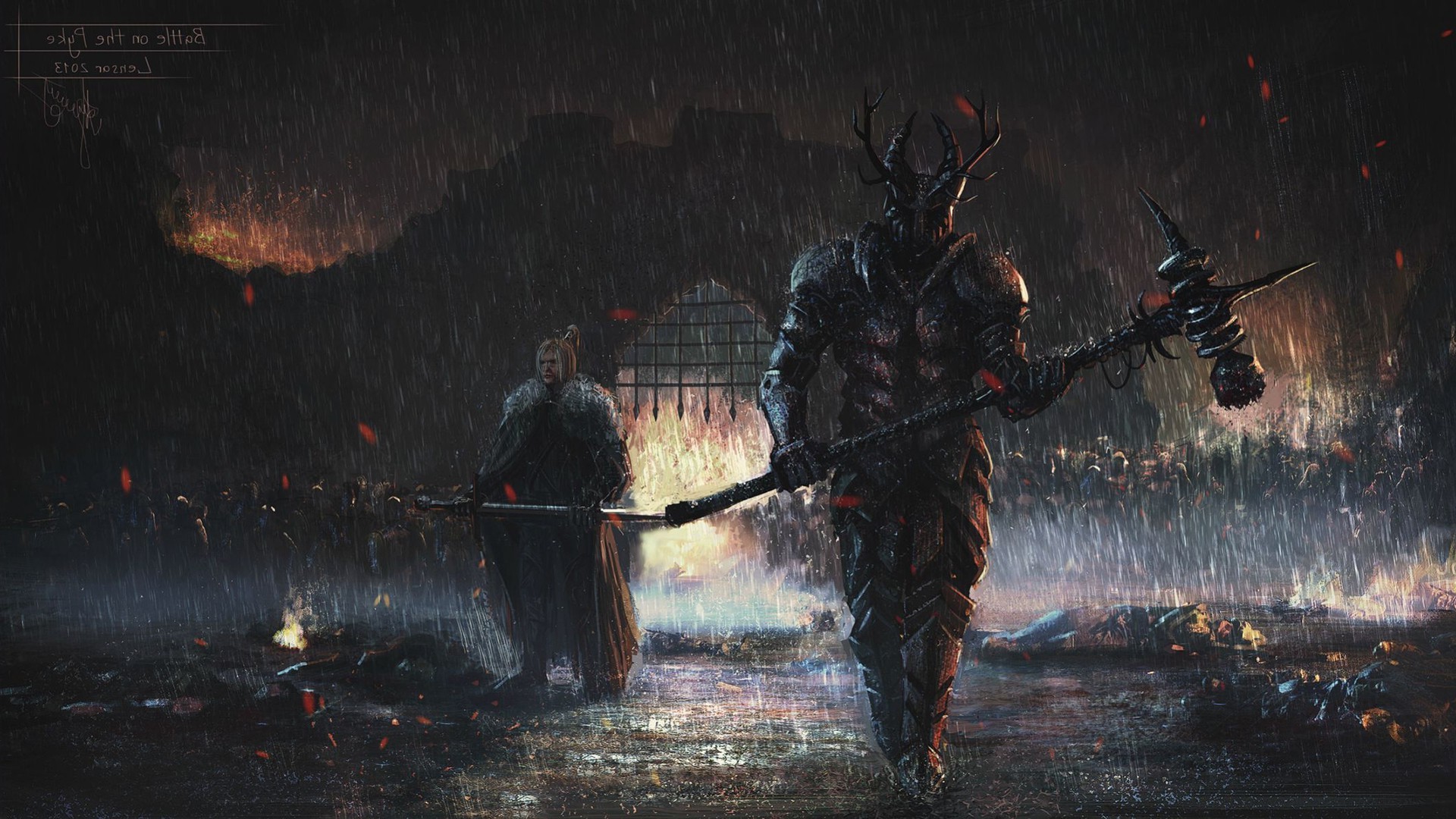 game of thrones wallpaper full hd,darkness,samurai,demon,games,art