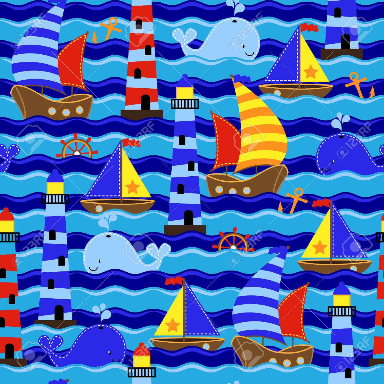 nautical themed wallpaper,pattern,art,textile