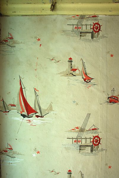 nautical themed wallpaper,wall,art,visual arts,plaster,floor