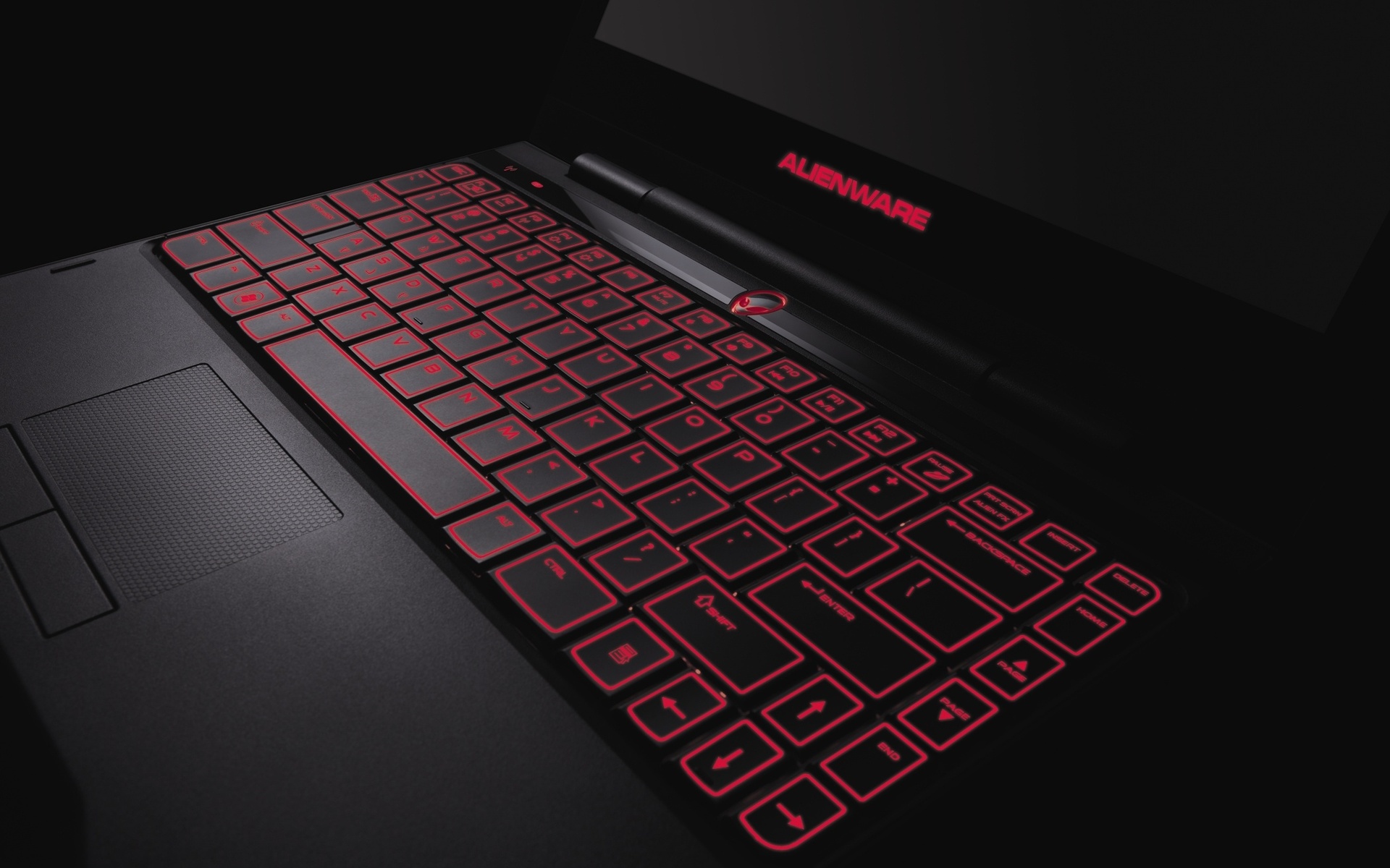 black wallpaper for laptop,red,laptop,space bar,technology,touchpad