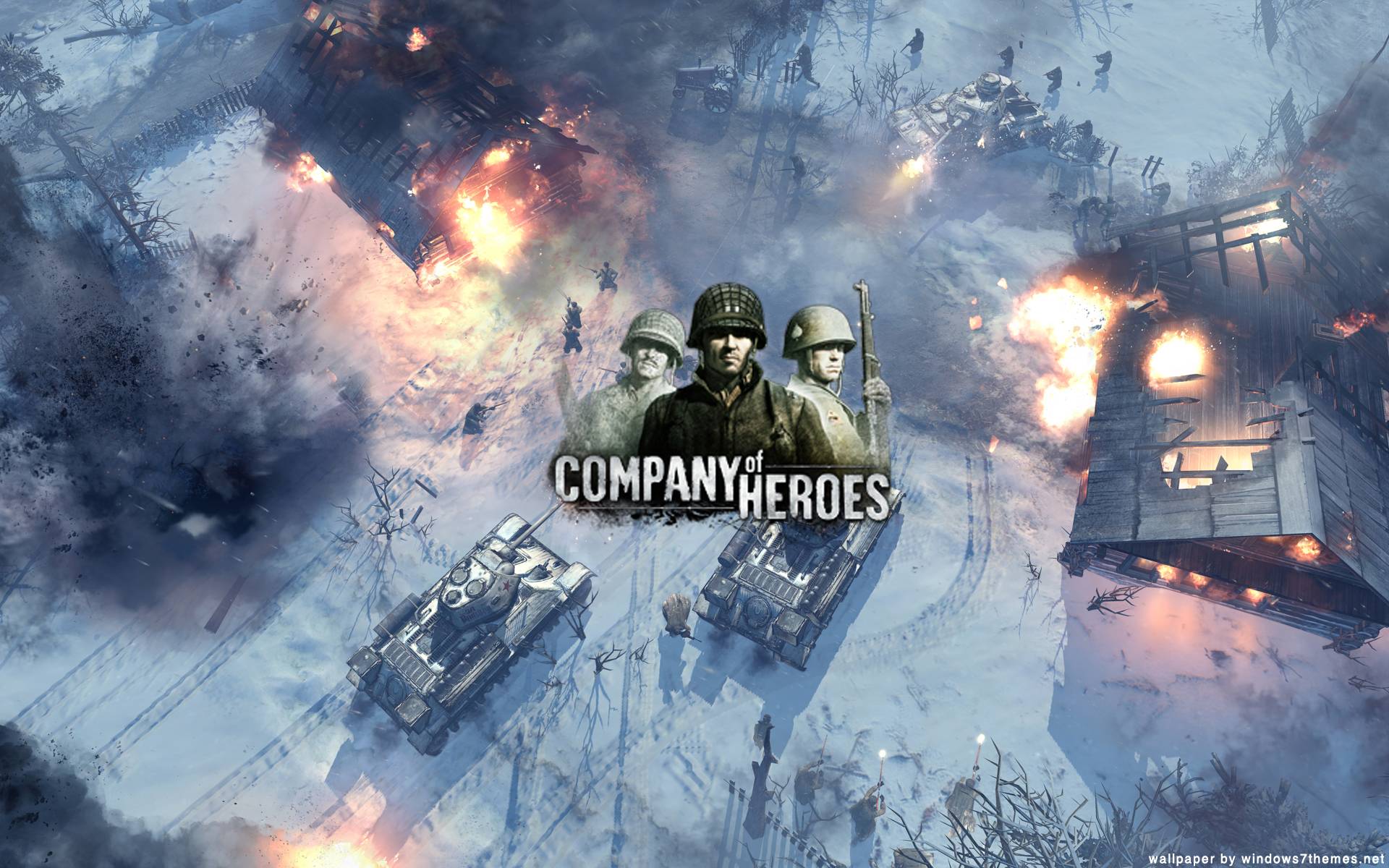company of heroes wallpaper,action adventure game,strategy video game,pc game,games,cg artwork
