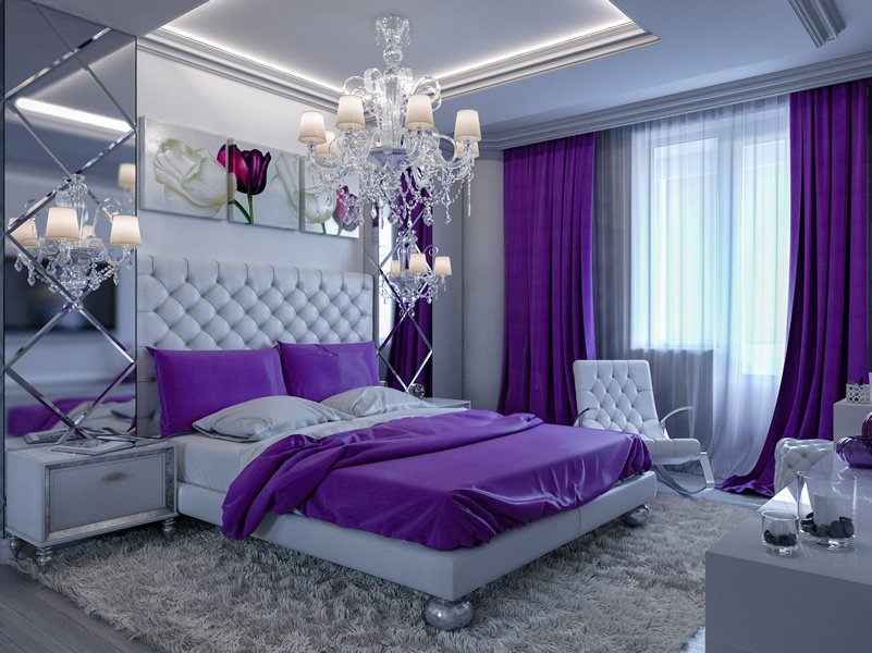大人の寝室の壁紙,寝室,デコレーション,家具,紫の,ルーム