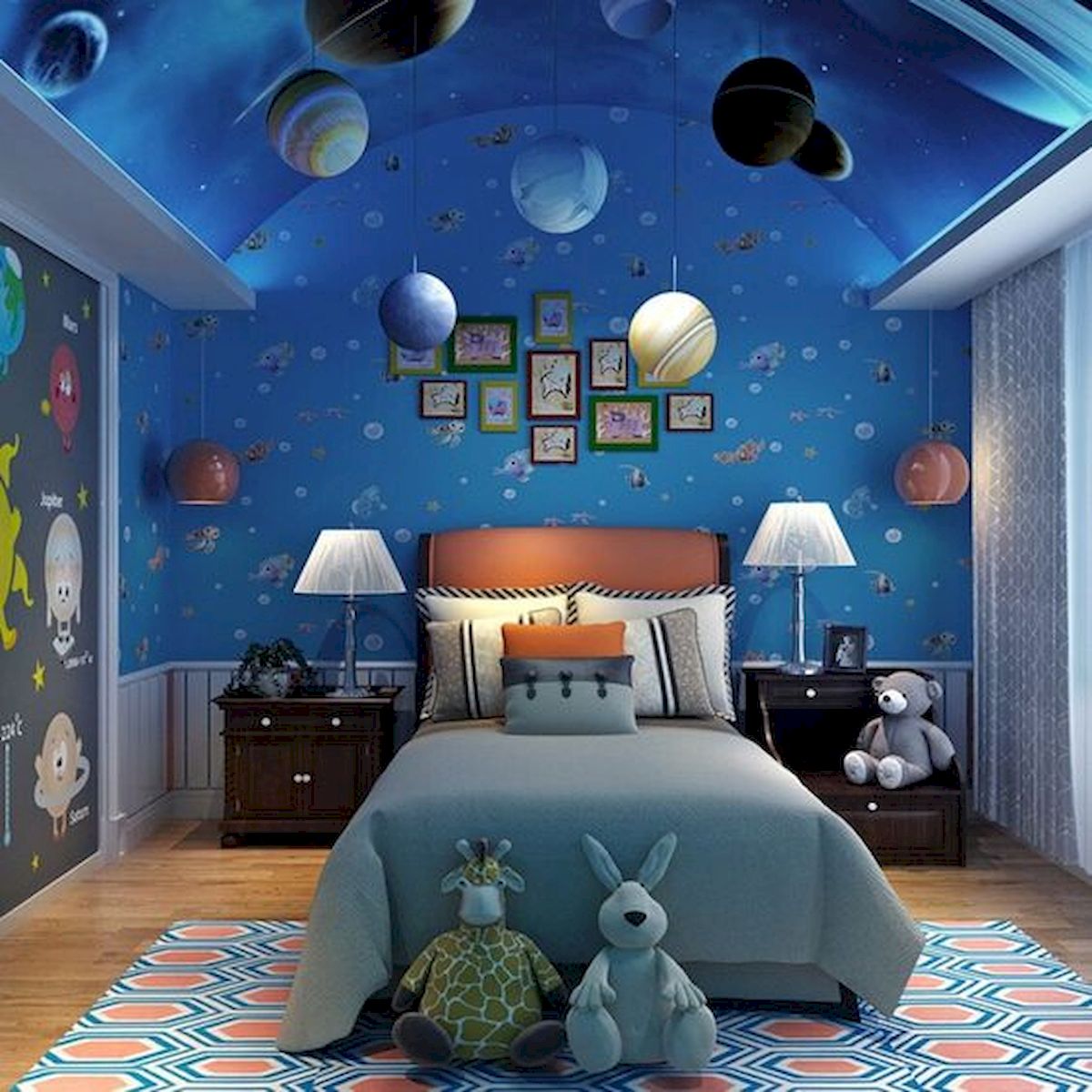 大人の寝室の壁紙,天井,ルーム,寝室,インテリア・デザイン,青い