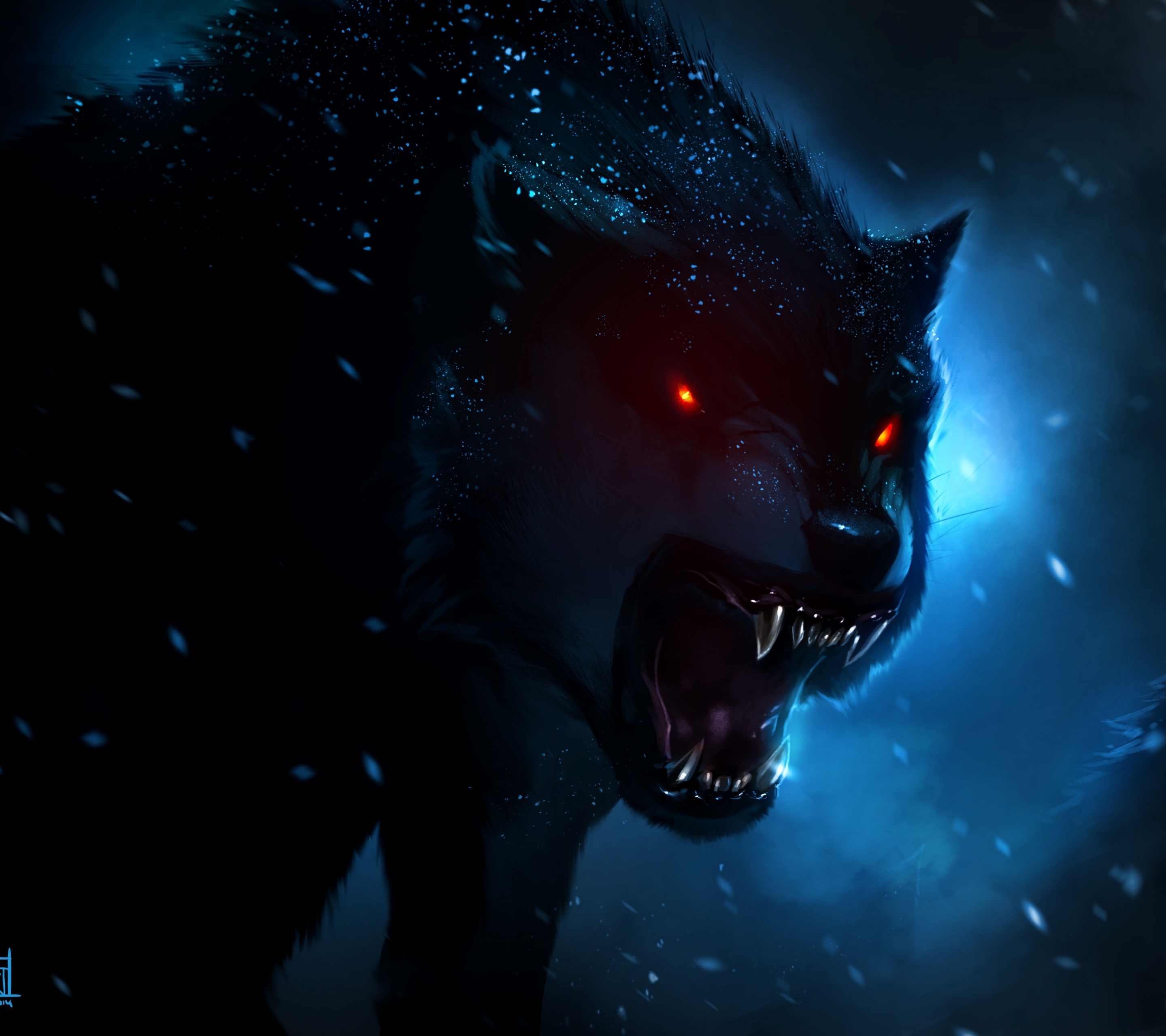 moto e3 power wallpaper,darkness,sky,wolf,werewolf,fictional character