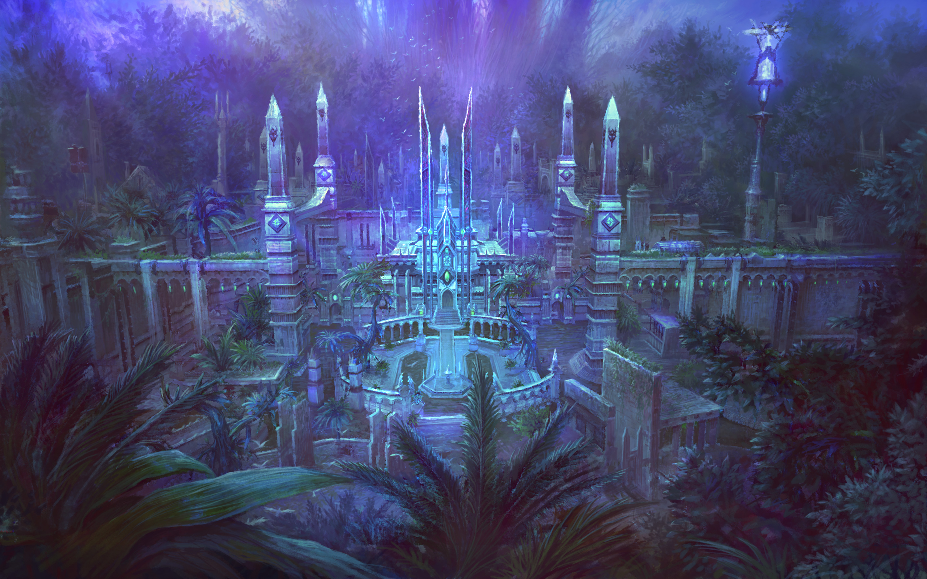 Fantasy Cities Fantasy - Aion Pandaemonium- WallpaperUse