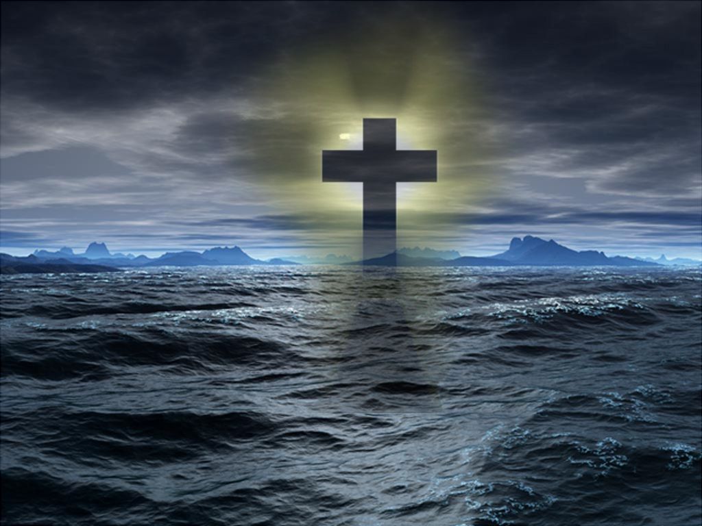 religious wallpaper hd,sky,cross,calm,sea,ocean