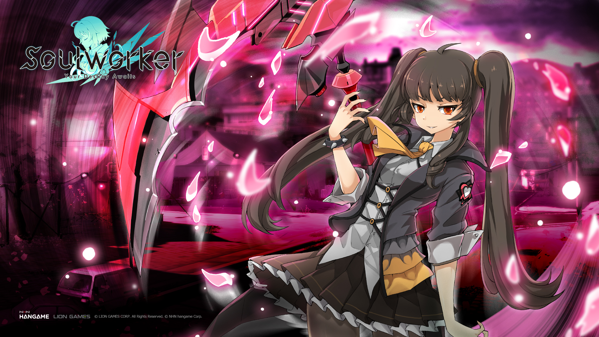 soul worker wallpaper,cg artwork,anime,fictional character,action figure,black hair