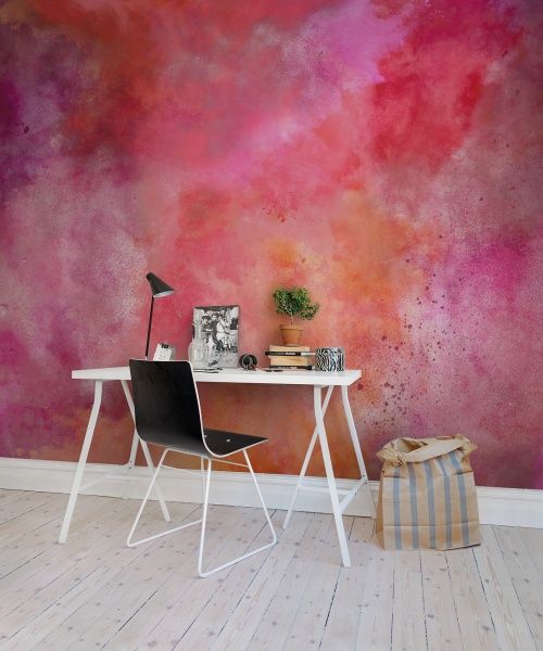 インドの寝室の壁の壁紙,ピンク,壁,家具,テーブル,壁紙