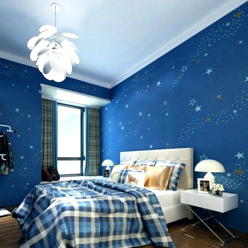 インドの寝室の壁の壁紙,寝室,青い,ルーム,天井,壁
