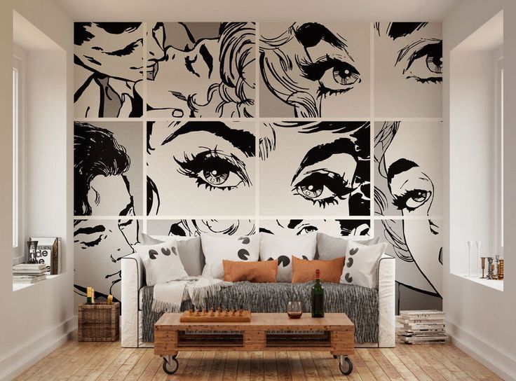 침실 벽 인도 벽지,벽,방,검정색과 흰색,인테리어 디자인,벽 스티커