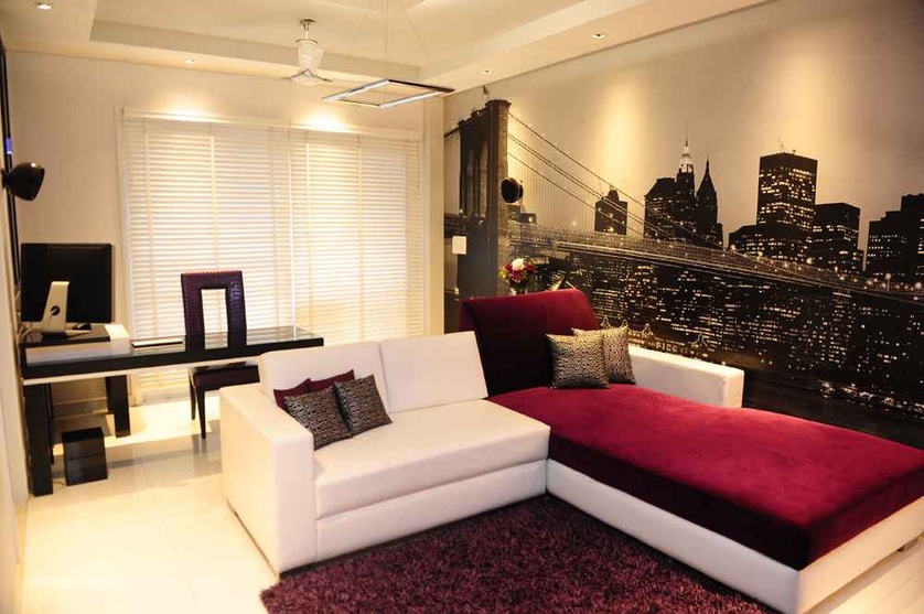 wallpaper for bedroom walls india,living room,interior design,room,furniture,property