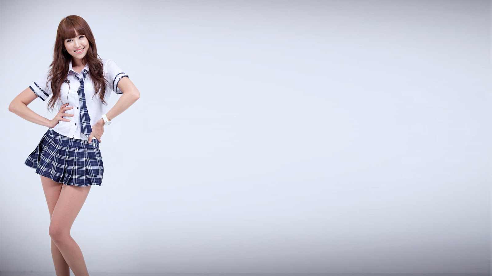 chica coreana fondo de pantalla 1920x1080,ropa,blanco,modelo,hombro,tartán