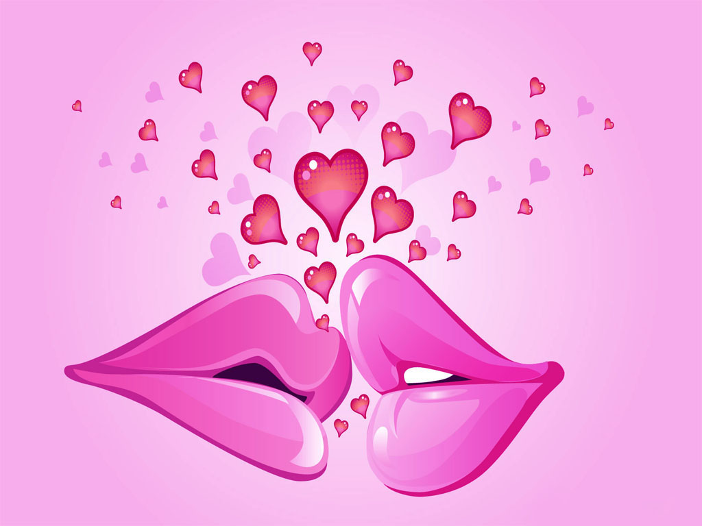 키스 데이 벽지 다운로드,심장,분홍,사랑,본문,발렌타인 데이