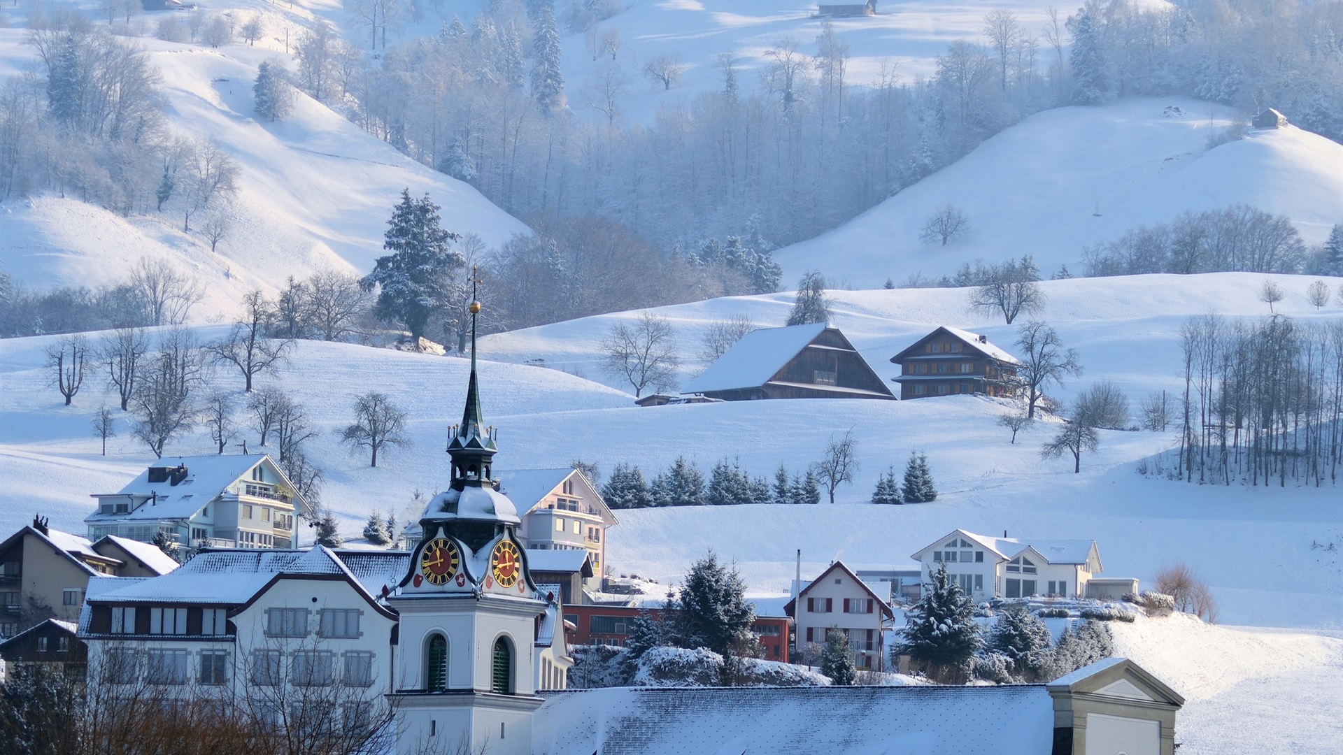 gand wallpaper,winter,snow,mountain village,hill station,mountain