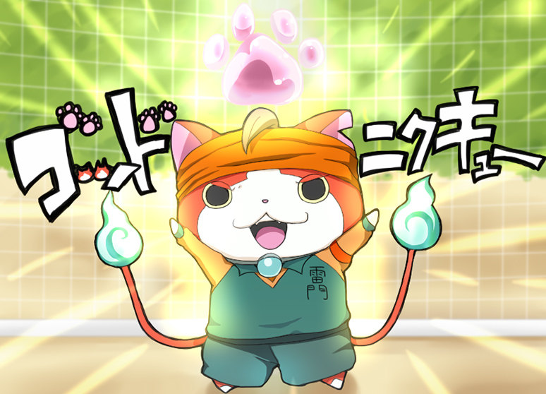 jibanyan wallpaper,dibujos animados,dibujos animados,anime,ilustración,animación