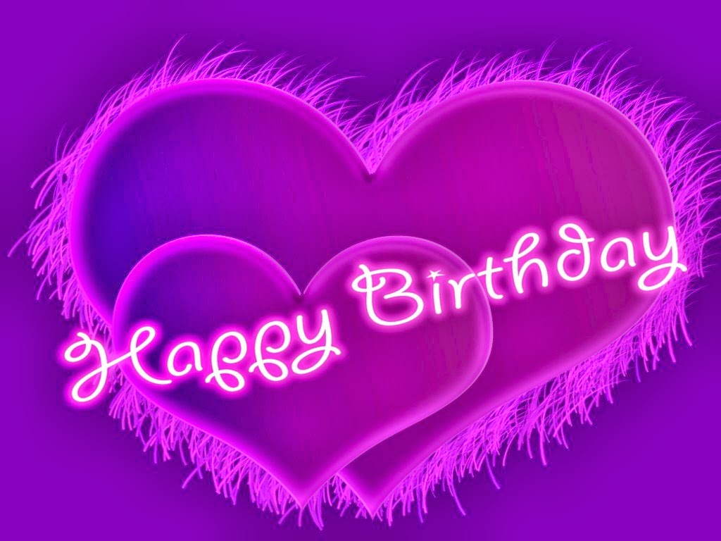 恋人のための誕生日の願い壁紙,心臓,ピンク,紫の,バイオレット,テキスト
