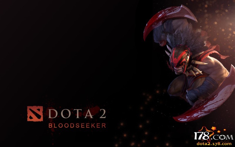 bloodseeker wallpaper,font,fictional character,darkness,games