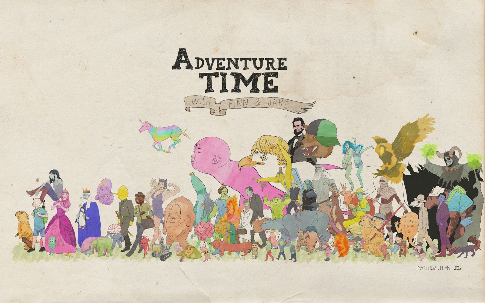 hora de aventura wallpaper hd,cartoon,text,illustration,art,font