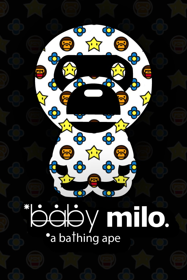 baby milo wallpaper,font,design,pattern,illustration,fictional character