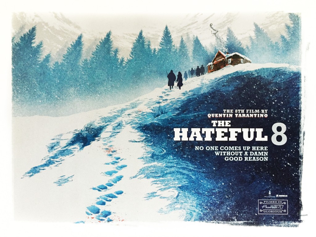 the hateful eight wallpaper,text,winter,poster,stock photography,illustration